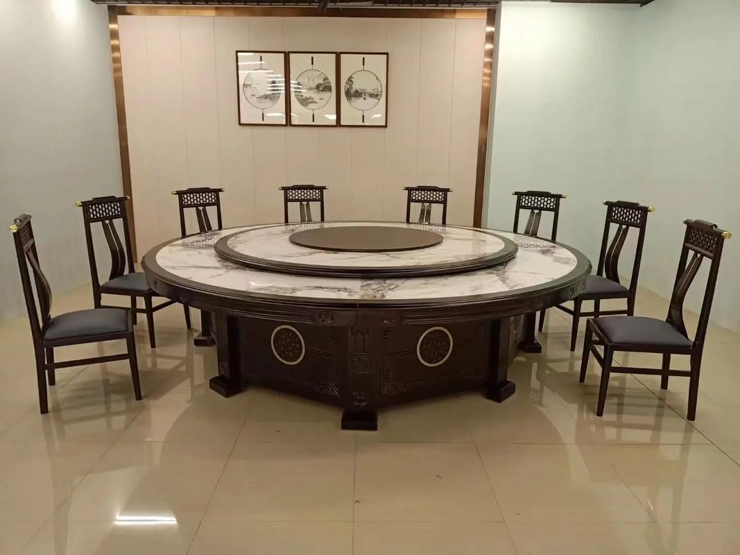 新中式电动餐桌.你们酒店家具代工工厂怎么什么产品都有?你去不